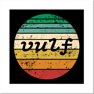 Very cool retro style vulf vulfpeck distressed design Posters and Art